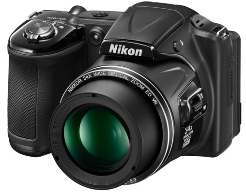 Вид спереди на Coolpix L830