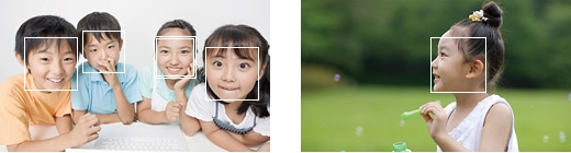 Фокусировка на лицах