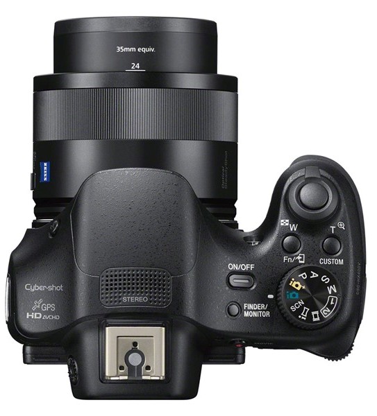 Вид на фотоаппарат сверху