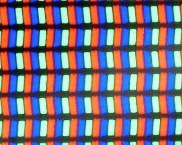 Образец расположения пикселей в экране IPS